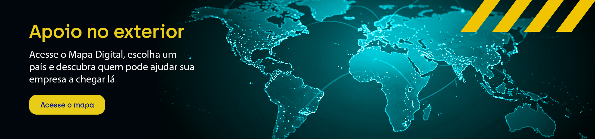 apoio no exterior-banner desktop Imagem de mapa digital dos continentes-Consiga apoio no exterior para sua empresa